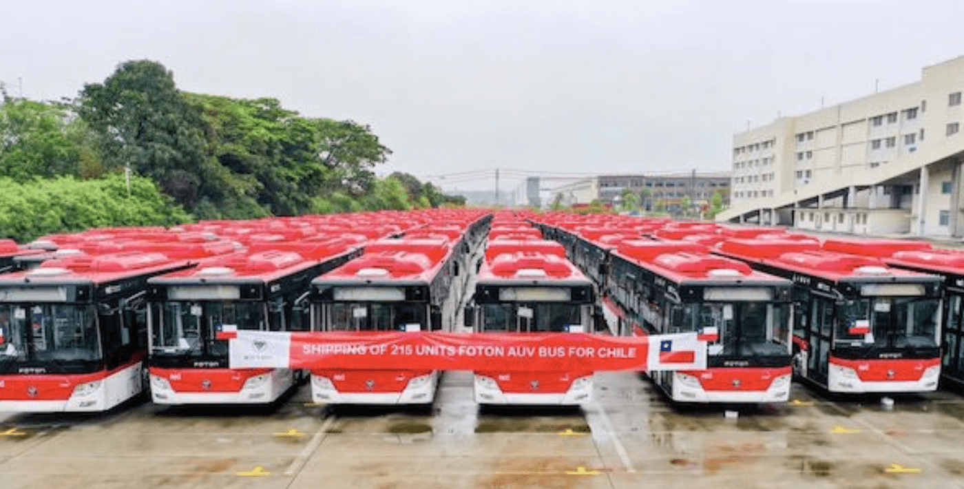 FOTON AUV ENTREGARÁ 215 UNIDADES DE AUTOBUSES URBANOS ELÉCTRICOS A CHILE